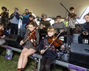 Comhaltas at Garageland Galaxyz at Cruinniu na nog 2025 Dunlaoire Rathdown Coco